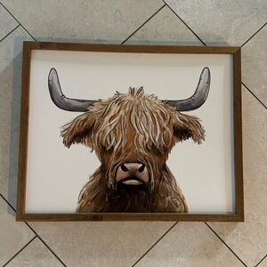 cute plan cow picture for wall decor